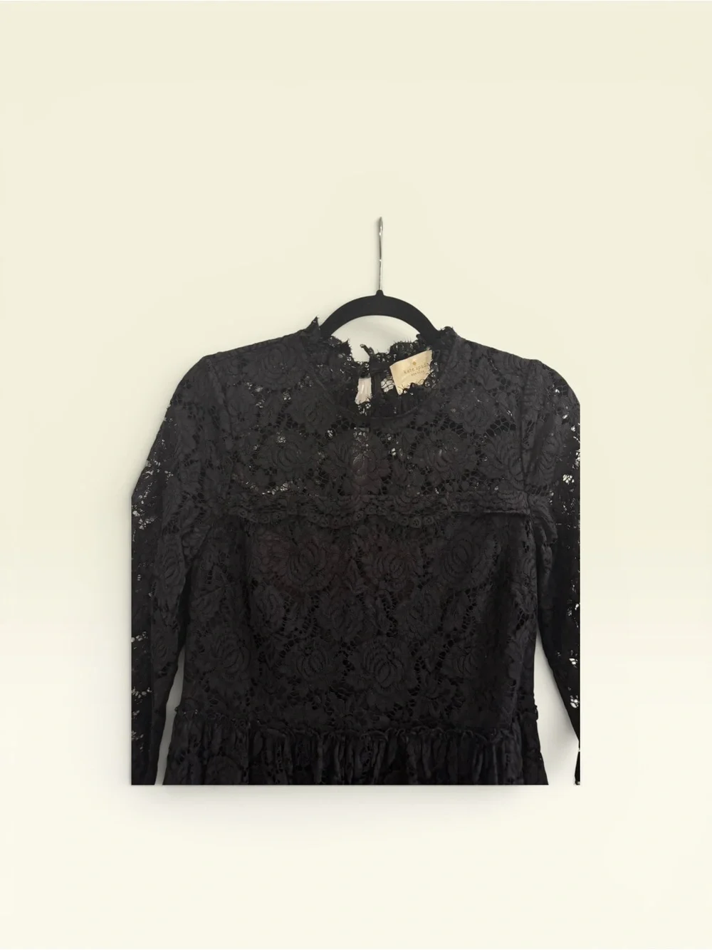 Kate Spade black lace fit-and-flare dress - Picture 5 of 6